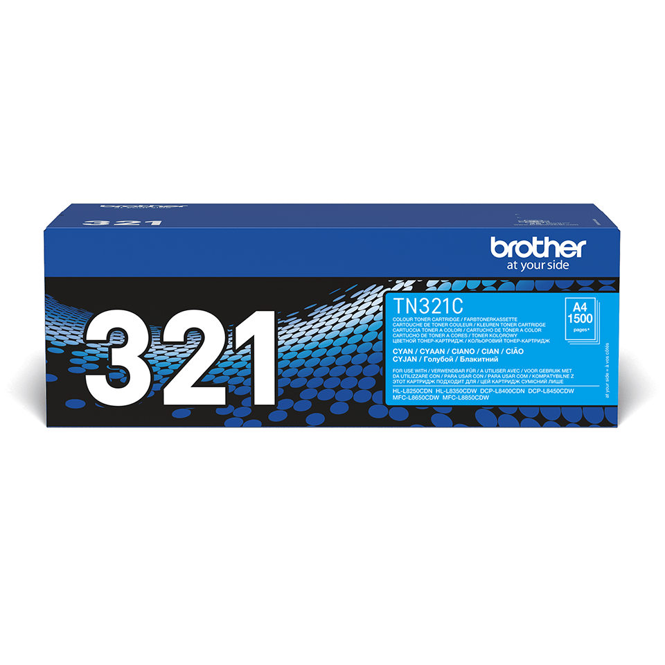 Оригинална тонер касета Brother TN321C – син цвят